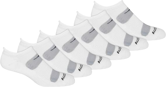 Saucony Men's Rundry Mesh Ventilating Comfort Fit Performance Tab Socks Available in M-xl (6, 12 Pairs)