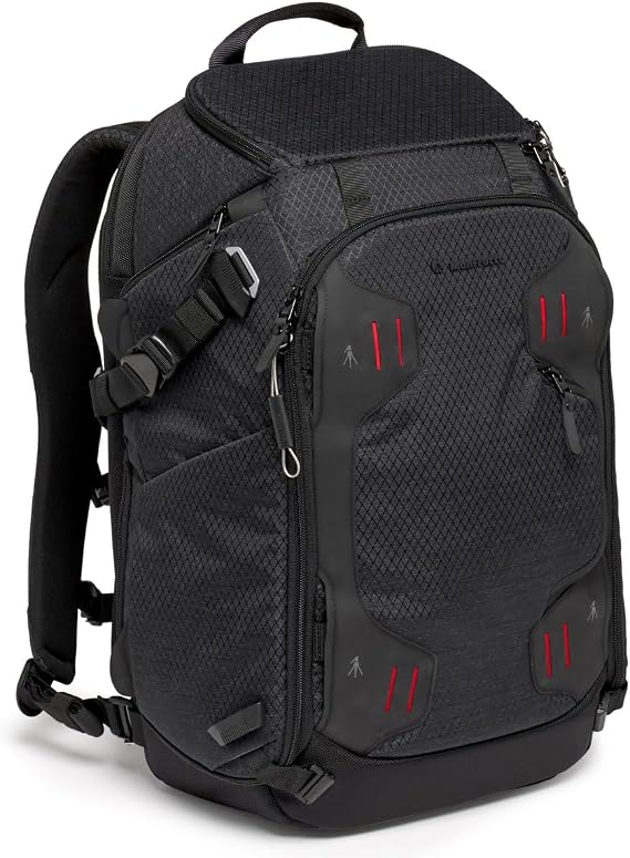 Manfrotto PRO Light Multiloader M, Professional Photographic Backpack for Cameras, 4 Access Points, Multiple Tripod Attachments, 3 Modes of Use, Interchangeable Dividers, Black