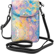 color Printed Crossbody Bag, Soft Lining, Scratch-Resistant and Durable, Ideal for Daily Commuting or Gifting