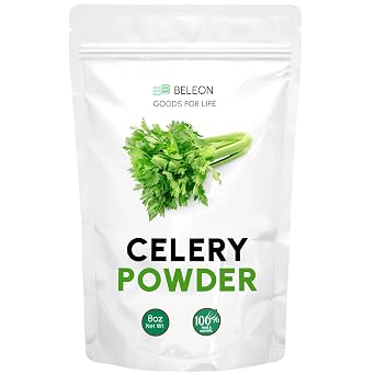 Celery Powder 8 oz - Pure Celery Juice Powder Great for Seasonings, Salads, Meat Mixes