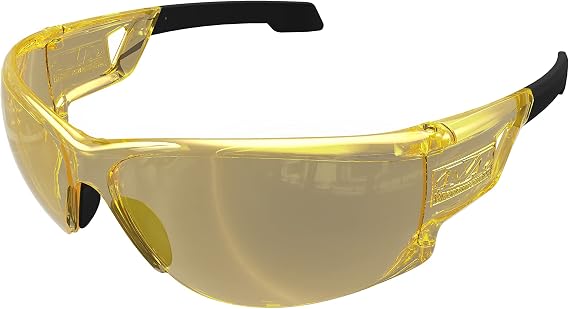 Mechanix Wear Vision Type-N Safety Glasses Amber Lens | Advanced Anti-Fog & Scratch-Resistant Rimless Lens with Protective Eyewear for Indoor & Outdoor Safety