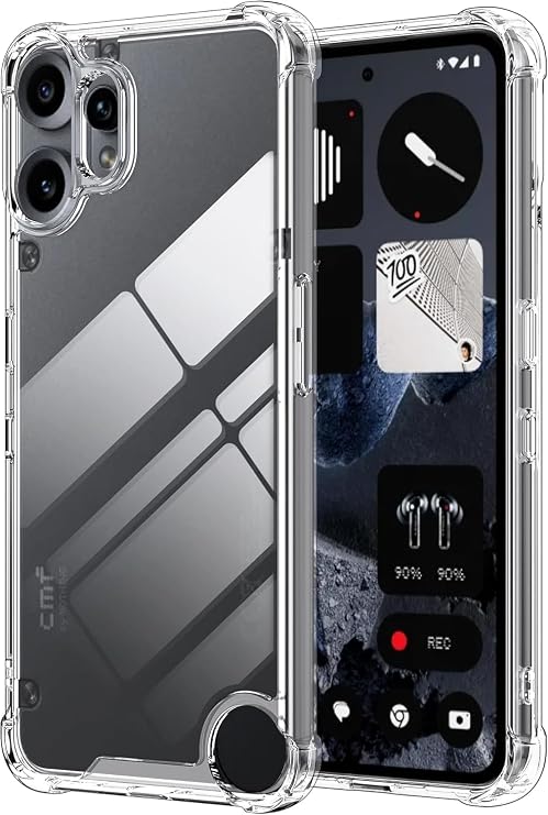 For Nothing CMF Phone 2 Pro Case Crystal Shockproof TPU Bumper Transparent TPU Material Protective Cover Clear FS