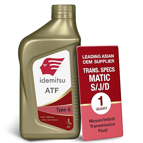 Idemitsu ATF Type S Automatic Transmission Fluid (Matic J, Matic D) 1 Quart | Engineered for Superior Cleanliness and Protection | Part Number: 30040101-75000C020