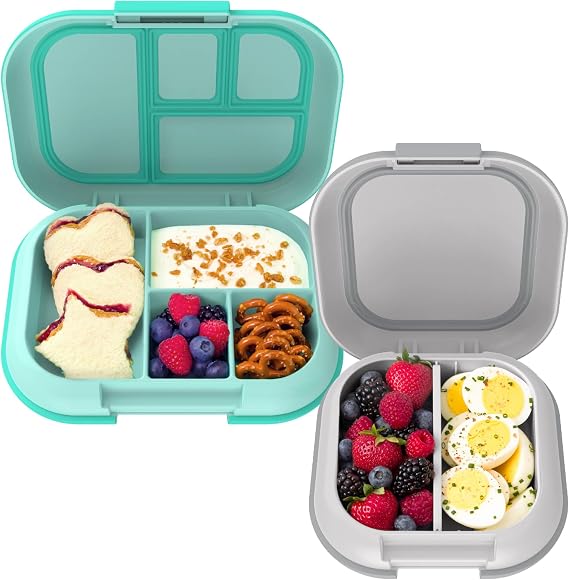 Bentgo Chill Kids (Aqua) and Chill Mini (Crisp Grays) Lunch Box Set