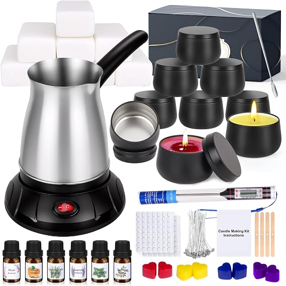 KIYTARBOO Candle Making Kit for Adults DIY Soy Candle Making Supplies for Beginners, Complete Candle Kit for Home Decoration, Party Gifts