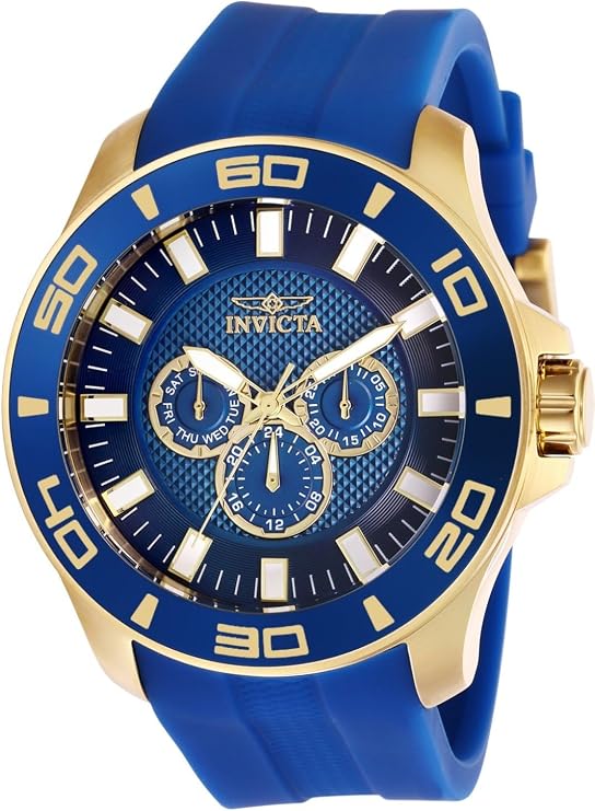Invicta Mens Pro Diver Quartz Watch, Blue, 28002