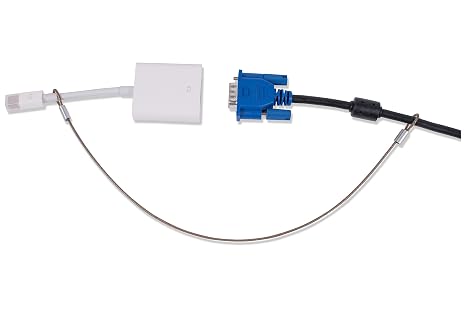 Heavy Duty Custom Length Cable Tethers (10 Pack) - Do-It-Yourself, Adjustable, Tamper-Resistant - Secure Conference Room Computer Display Adapters and Mac Adapters