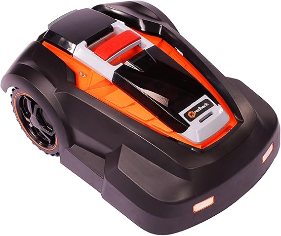 Robot Lawn Mower, Mows Up to 1/4 Acre, Updated 2026 Programming, Adjustable Cutting Height, Self Installation Kit Included, 50% Slope, Low Noise (65dBA) and Rain Sensor
