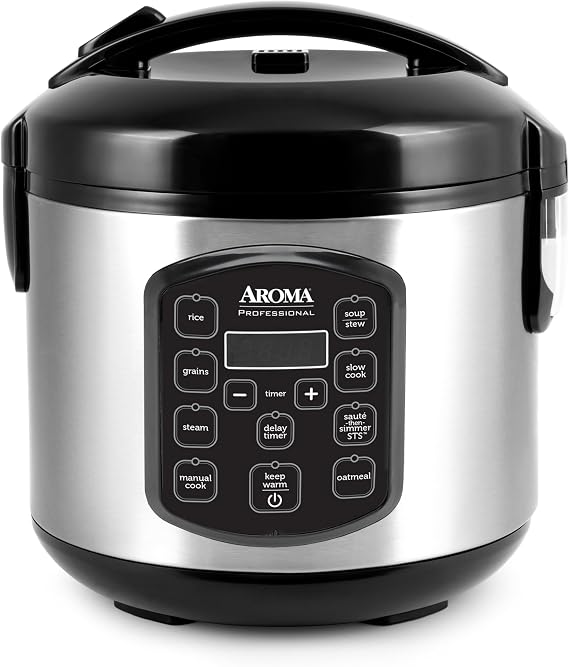 AROMA Professional 8-Cup (Cooked) / 2Qt. Digital Rice & Grain Multicooker, ARC-984SBD