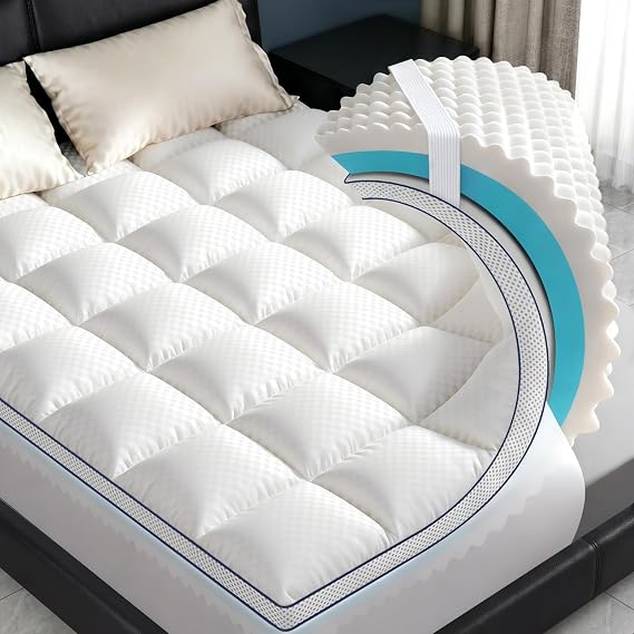 Full Mattress Topper, 4.5" Memory Foam Mattress Topper, Soft & Supportive