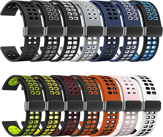 Microcase Google Pixel Watch için Mıknatıslı Delikli Silikon Kordon Kayış - KY84