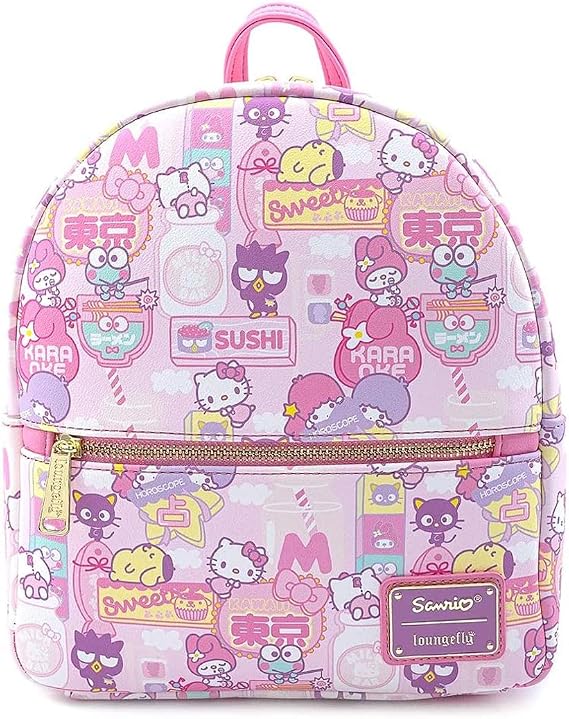 Loungefly x Sanrio Hello Kitty Kawaii All-Over Print Mini Backpack