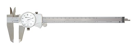 Mitutoyo 505-743 Dial Caliper, 0.1" per Rev, 0-8" Range, 0.001" Accuracy | 0.1" per Rev, 0.001" Accuracy