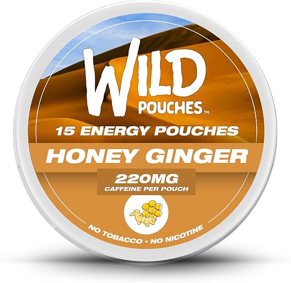 Single 220mg 15 x Honey Ginger Caffeine Pouches | Nicotine Free