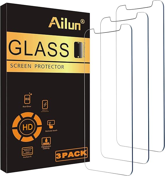 Ailun 3 Pack Screen Protector for iPhone 11 / iPhone XR, Tempered Glass