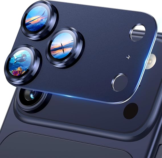 UniqueMe for iPhone 17 Pro Camera Lens Protector - 1 pack Deep Blue