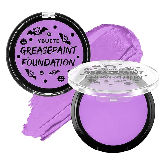 YBUETE Light Purple Oil Based Face Body Painting Foundation for Halloween