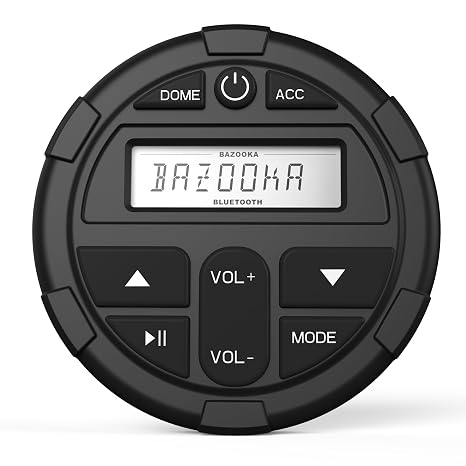 Bazooka BPB-DBC-G2 Wireless Dashboard Controller for G2 Party Bar | Wireless dashboard controller for G2 Party Bar play, volume, and track control in-vehicle