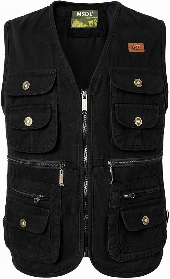 Men's Outdoor Vest Fishing Vest Work Utility Safari Travel Pockets Vest Photo Cargo Fly Summer Vest