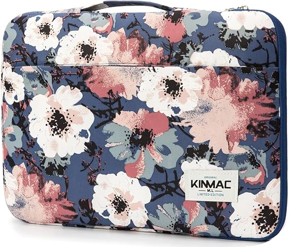Kinmac 360 Protective Laptop Sleeve Case Bag Cover with Handle for MacBook Pro 16 inch,16 inch HP,Lenovo,Dell,ASUS,Acer Ultrabook and Business Laptop (Camellia)