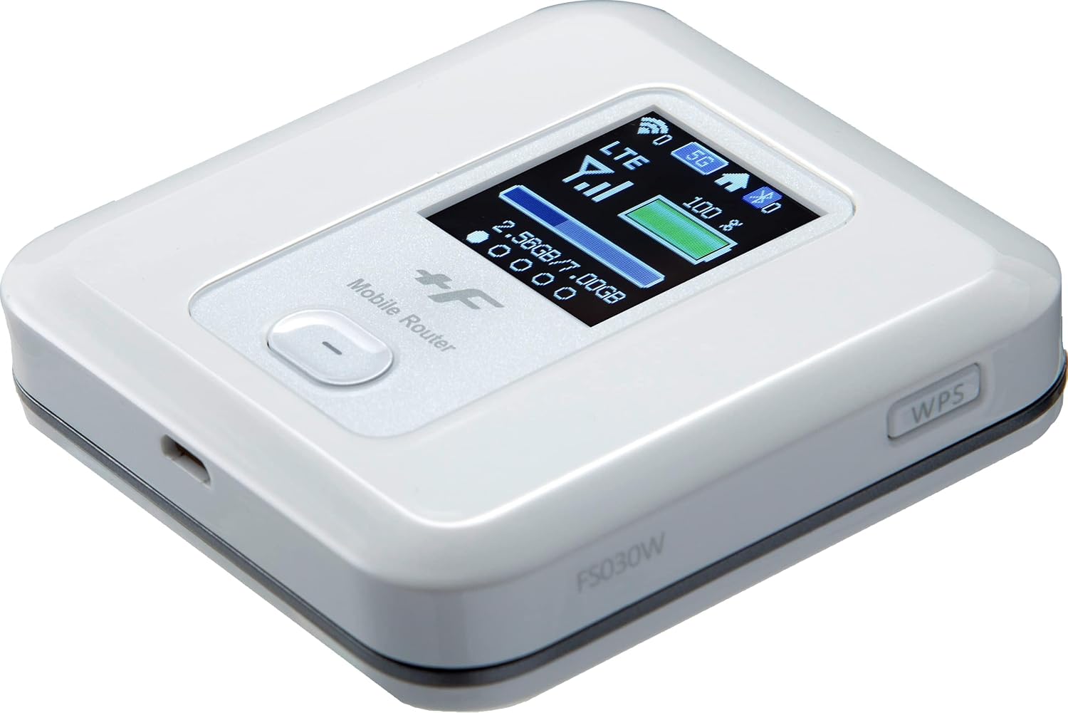 Fujisoft F FS030W Shine White Mobile Wi-Fi Router, SIM Free