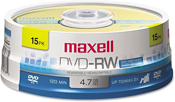 Maxell DVD Rewritable Media 635117 - 1 Each