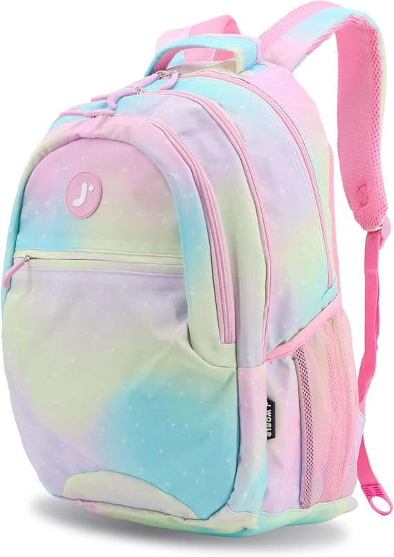 J World Cornelia Middle School Backpack for Kids. Student Laptop Bookbag, Aurora