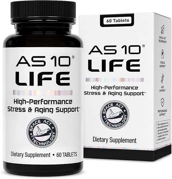 AS 10 Life, 60 Ct - Daily A-Z Stress and Immune Support Supplement