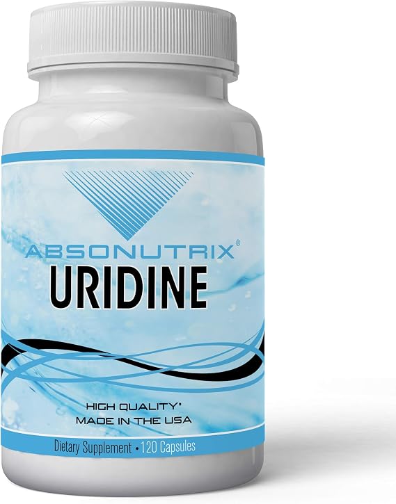 Uridine Monophosphate (Choline Enhancer) 500mg per Capsule - 120 Vegetable Capsules Memory Made in USA