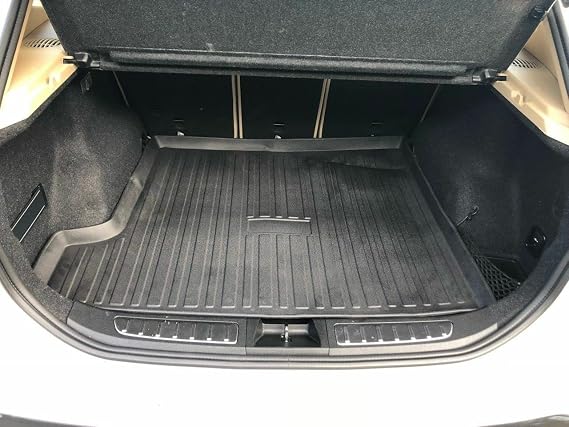 Cargo Liner - Trunk Mat for BMW X1 E84 2010-2015 Weather-Resistant Trunk Mats for Cars with Raised Lip Non-Slip Car Trunk Mat Rubber Easy to Install Laser Pre-Cut Design