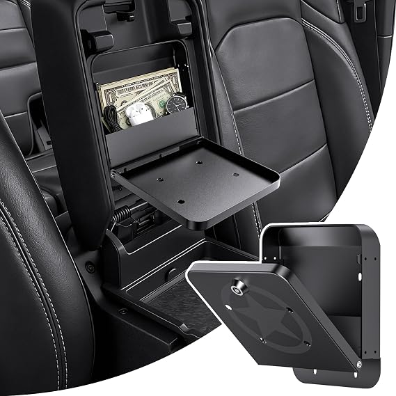 DIAMOOKY Metal Center Console Hidden Organizer for Jeep Wrangler &Gladiator