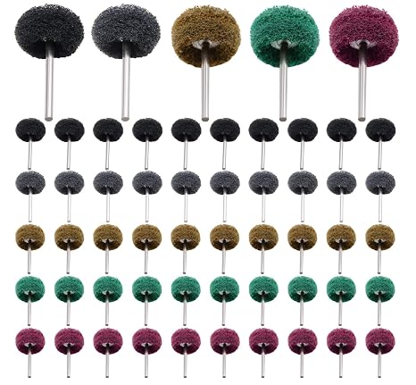 50/100/200pcs Abrasive Wheel, 1" Buffing Polishing Wheels | for Rotary Tools-1/8"(3mm) Shank
