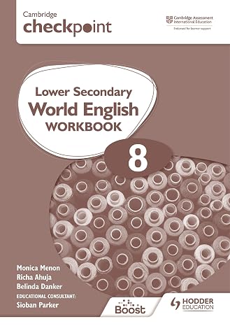 Cambridge Checkpoint Lower Secondary World English Workbook 8: For English as a Second Language