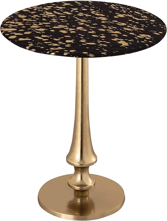 Tov Furniture Gold Goathide Side Table