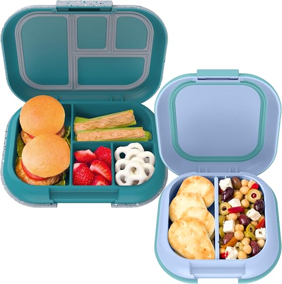 Bentgo Chill Kids (Truly Teal) and Chill Mini (Tide Blues) Lunch Box Set