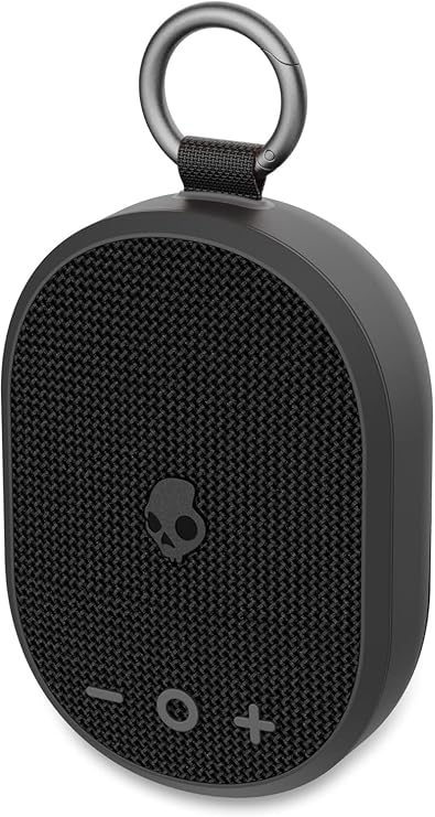 Skullcandy XT Wireless Bluetooth Speaker - IPX7 Waterproof Portable Speaker with Dual Custom Passive Radiators, Nylon Wrist Wrap, True Wireless Stereo (Kilo XT, Black)