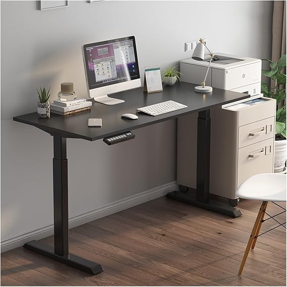 Mesa de Escriio Para Comptadora Electric Lift Table Standing Smart Office Workstation Simple Modern Desktop Computer Laptop Table Home Study Desk Learning Desk for Bedroom D,1.2 meters