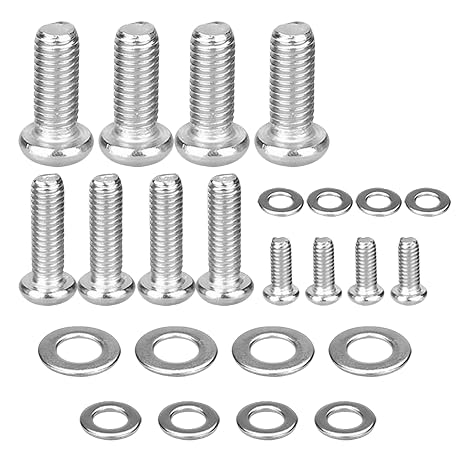 24 Pack Universal TV Mounting Hardware Kit, m4/m6/m8 Vesa Screws Stainless Steel Screws with Washers Compatible with Samsung TV Wall Mount Hardware Kit, Monitor Mounts Bracket Fixing