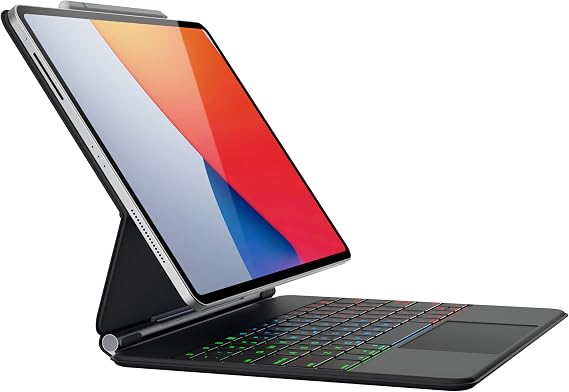 doqo Magic Keyboard Case for iPad Air 13 & iPad Pro 12.9" with Trackpad