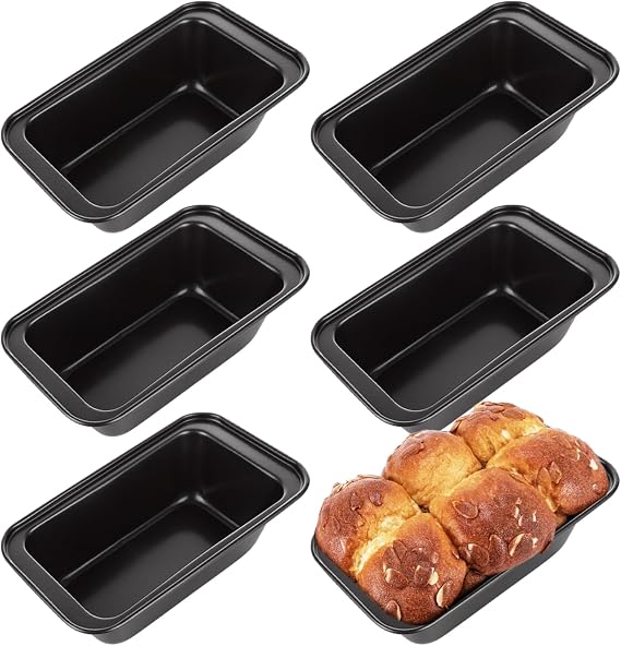 QTLCOHD 6 Pack 6" x 3" Bread Loaf Pans