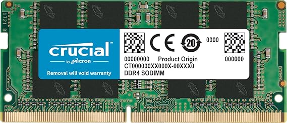 Crucial 4GB, 260-pin SODIMM, DDR4 PC4-19200,