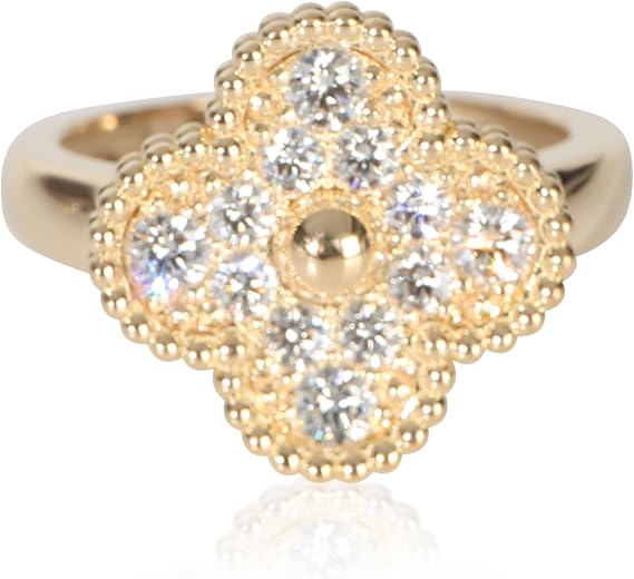 Pre-Loved Vintage Alhambra Ring, Diamond, 5.75 US