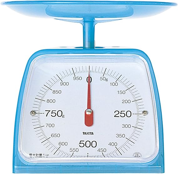 Tanita KA-001 CB Cooking Scale Kitchen Scale Cooking Analog 2.2 lbs 1 kg 0.2 oz 5 g Units, Clear Black