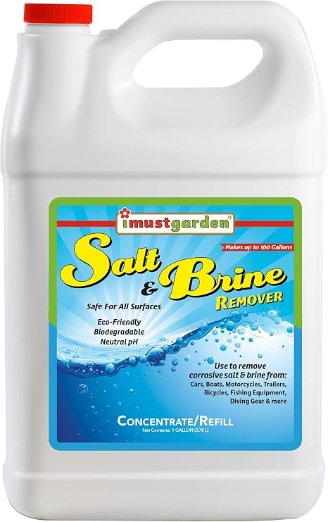 IMUSTGARDEN Salt & Brine Remover: Safe for Vehicles/Marine Use, 1 Gal CONC
