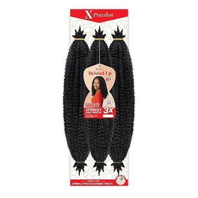Outre Crochet Braids X-Pression Twisted Up 3X Springy Afro Twist 24 1-pack, 27