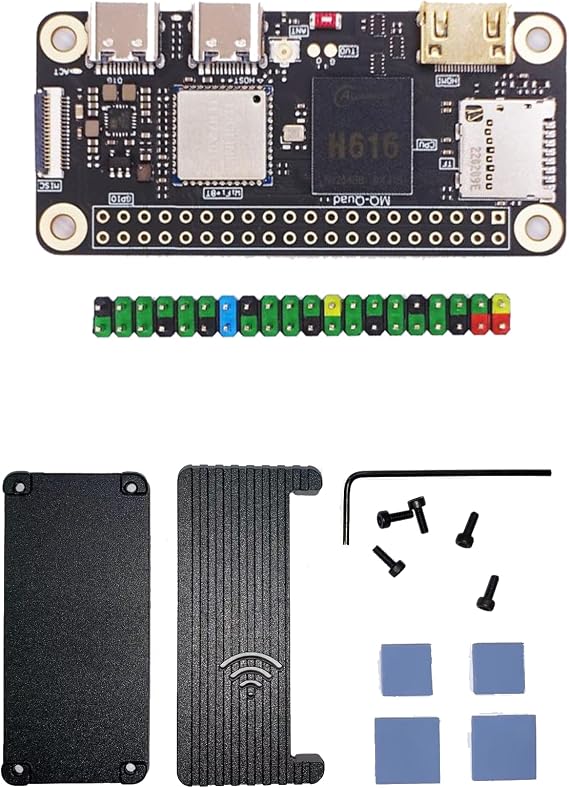MQ-Quad MCore-H616 Module 4xA53 Up to 1.5GHz 1GB DRAM (Black Board with Heatsink)