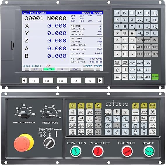 cnc lathe control system CNC Controller 5 Axis CNC Milling Machine Tools Transformation With P+L+C Function Similar To G+S+K CNC Controle Panel(B panel)