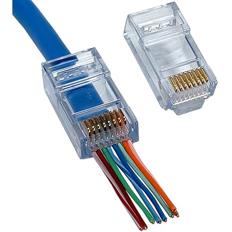 EZ-RJ45 Cat5e Connector. 100/Jar. (2EA)