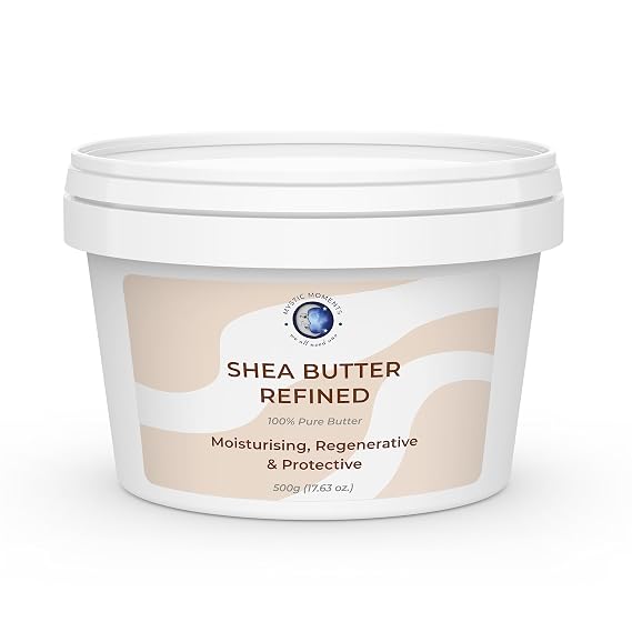 Mystic Moments | Cosmetic Butters | Shea Butter Refined 500g - Pure & Natural Cosmetic Butters Vegan GMO Free | 100% Pure Natural Butter for Skin & Hair Care. Ideal for skincare and cosmetic formulations.