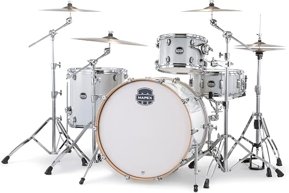 Mapex Mars 4-Piece Rock Shell Pack w/ 24" Bass Drum - Diamond Sparkle (MA446SDT)